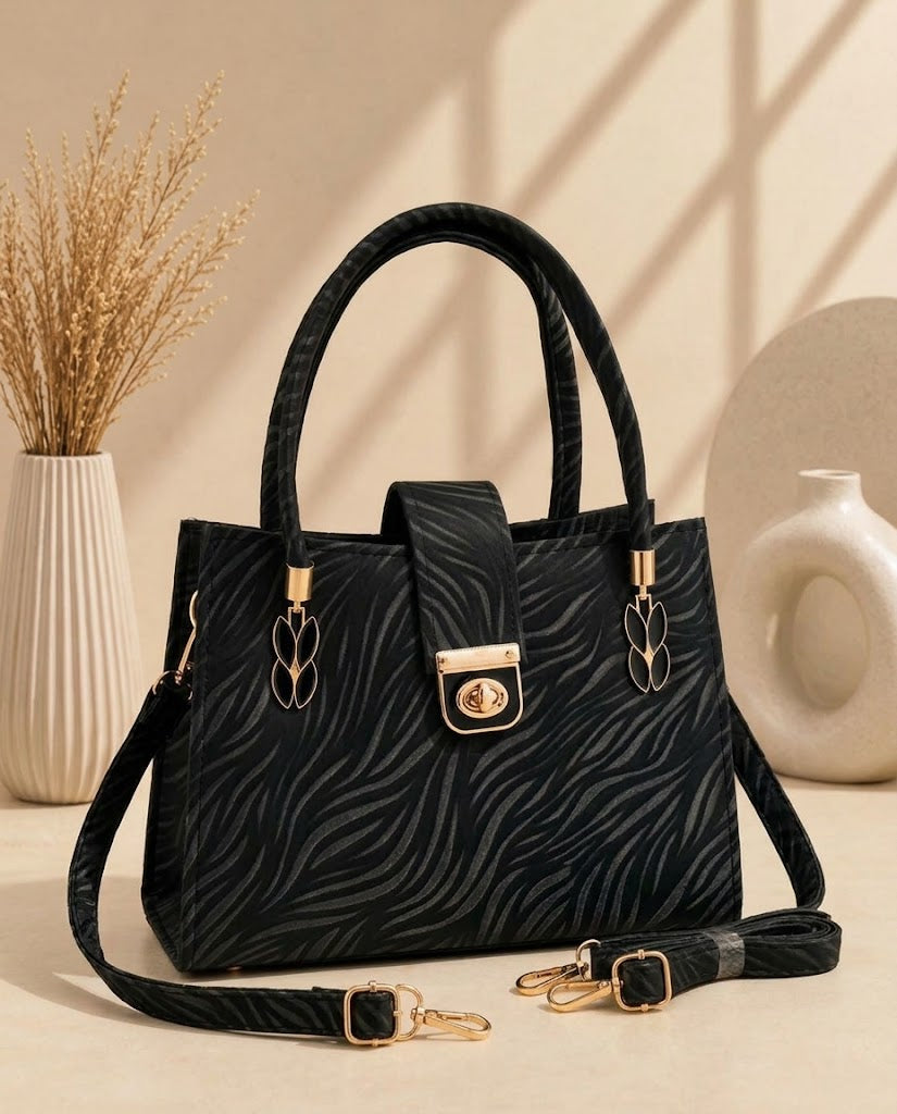 Chic Zebra Texture Handbag – Premium Women’s Fashion Bag